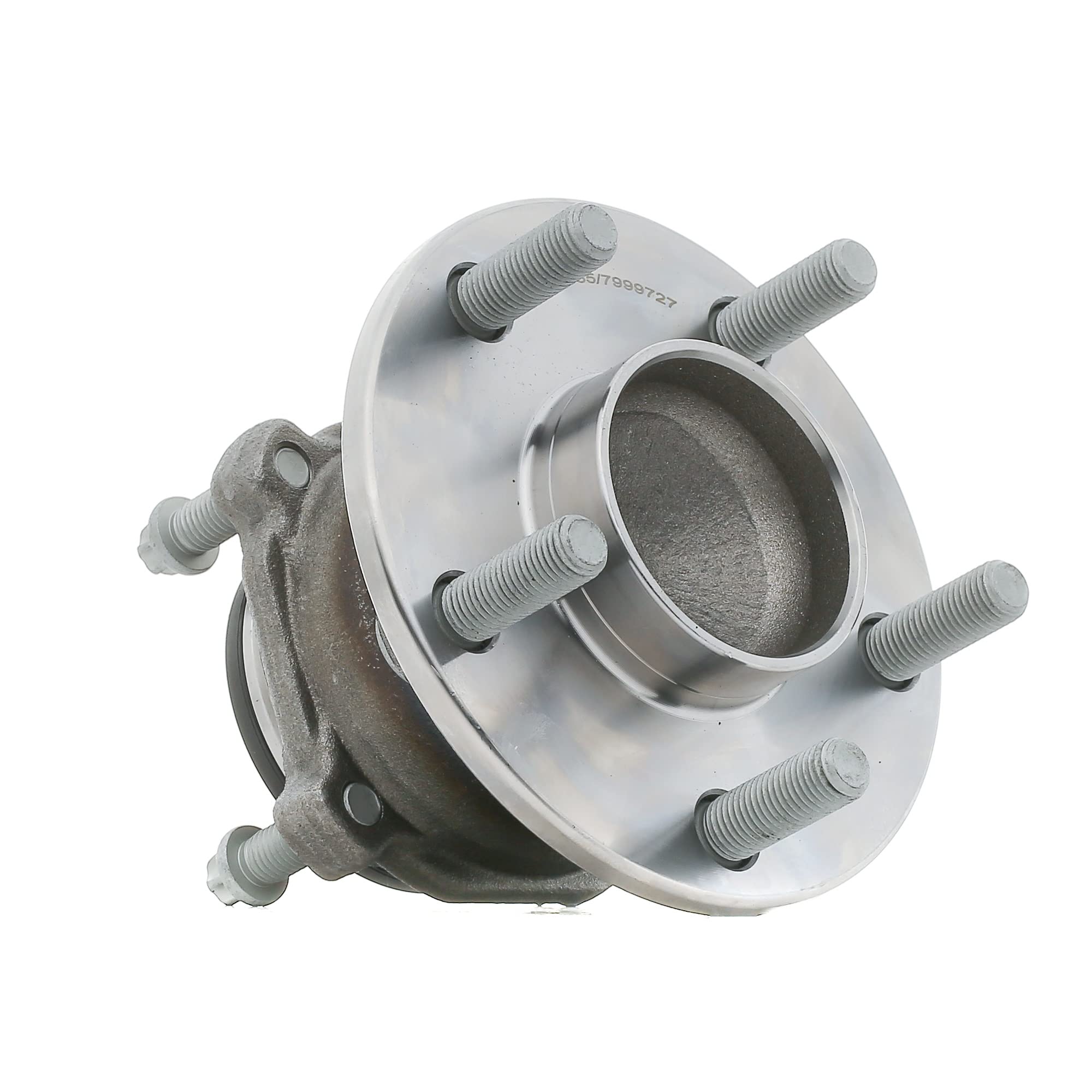 RIDEX 654W0426 Juego de cojinete de rueda Trasero ambos lados con buje de rueda con anillo sensor magnético incorporado con tornillos Compatible con VOLVO V50 545