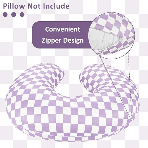 Miniatura 4 de DILIMI Funda de almohada de lactancia, funda elástica extraíble para almohadas de lactancia, funda ultra suave y cómoda para bebés niñas y niños, a