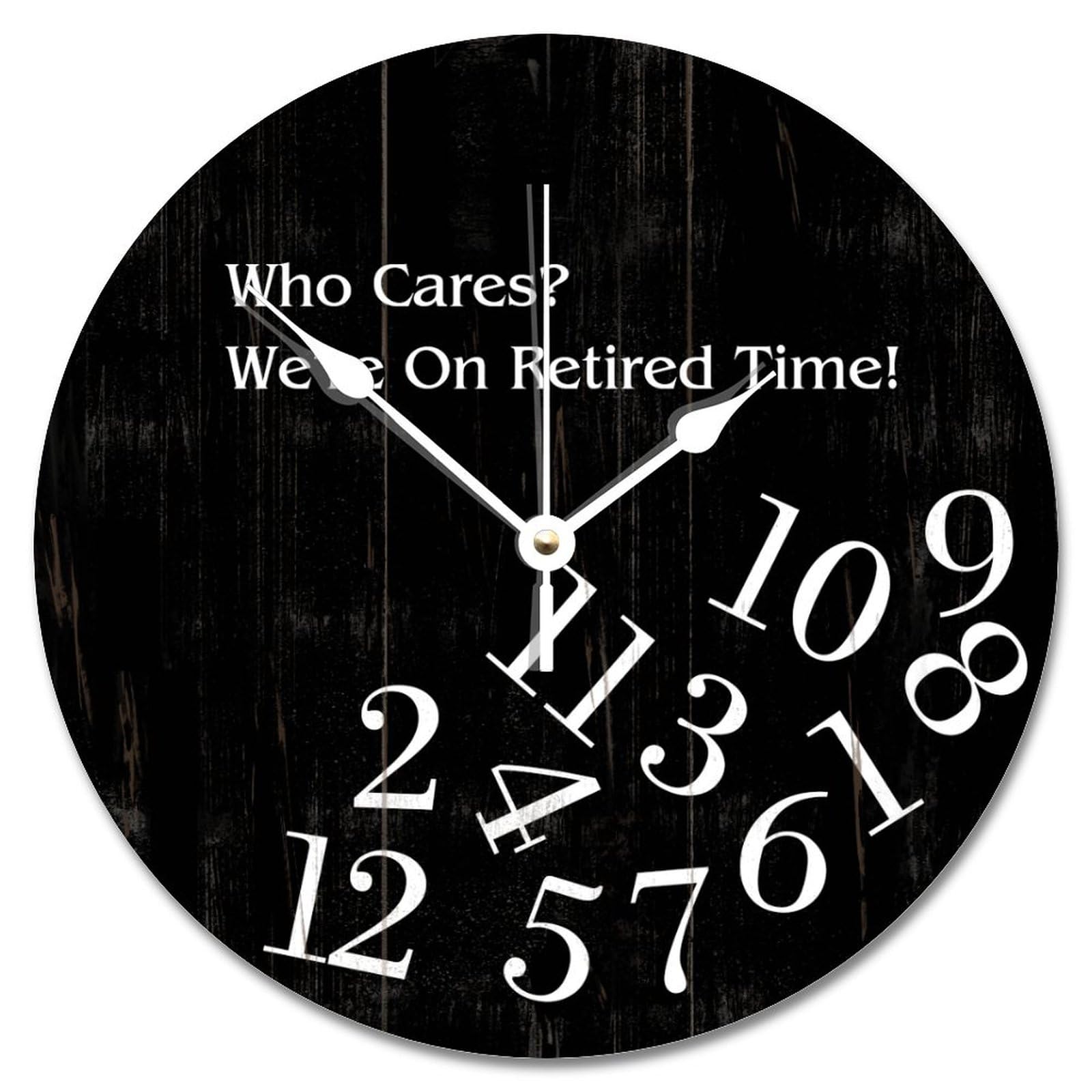 Horloge murale Relax noire 30,5 cm pour salon et cuisine
