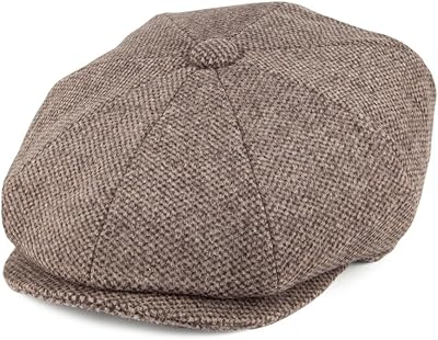 Jaxon Gotham Newsboy Cap (X-Large, Brown)