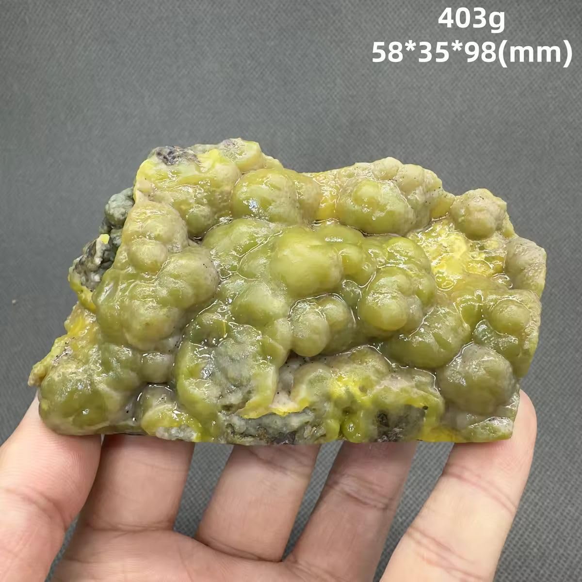 Natural Yellow Smithsonite Mineral Specimen – Raw Crystal with Quartz for Healing, Energy Work, and Rock Collection