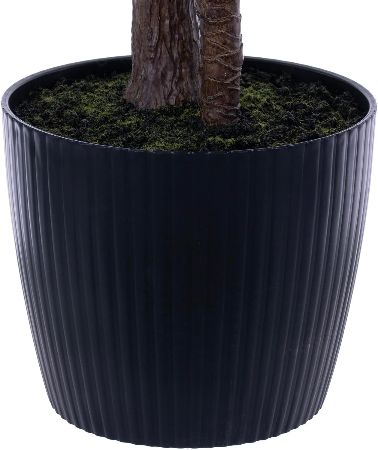 Vickerman 80" Green Artificial UV Potted Areca Palm.