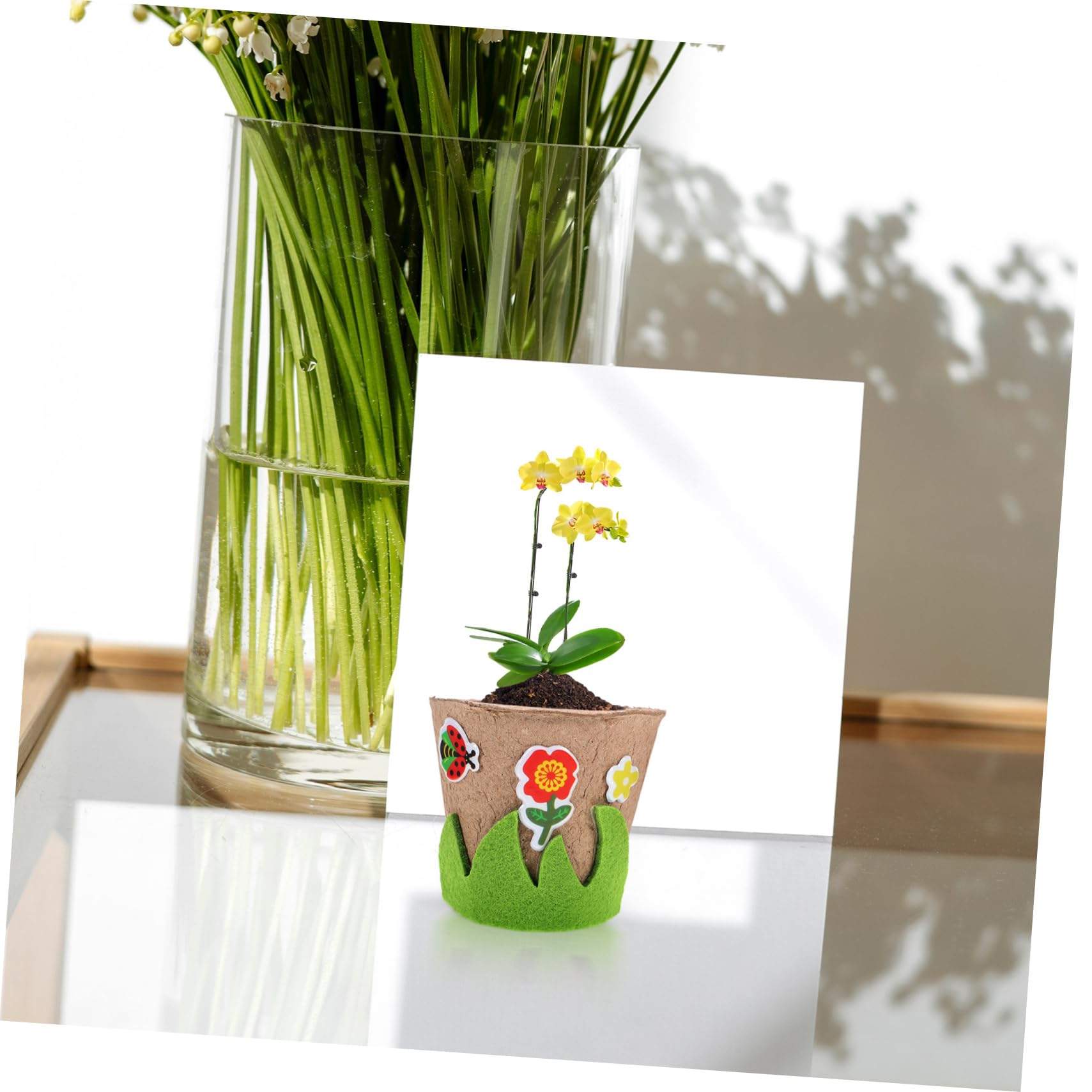 Abaodam 4sätze Pflanzbecher Mit Aufklebern Bastelset Für Gartenpflanzen Kreative Pulp-töpfe Für Anzucht Von Blumen Und Pflanzen Einfach Zu Und Inspirierend Für Hobbygärtner