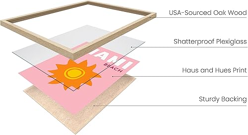 Miniatura 2 de Juego de 3 impresiones artísticas de ciudad brillante de 12 x 16 pulgadas - Marco beige