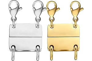 Clysoru 2Pcs Two Tone Necklace Clasp