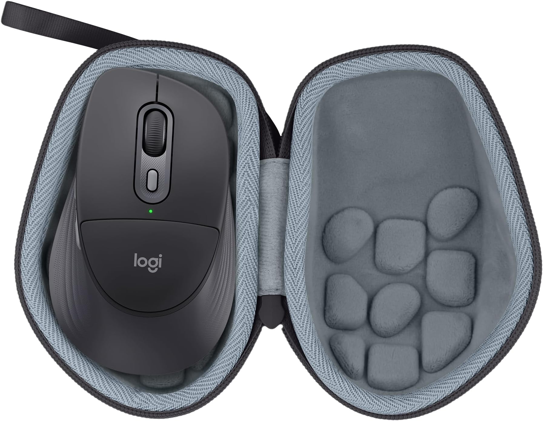 co2crea Hard Travel Case for Logitech G604 Lightspeed Wireless Gaming Mouse (Black Case)