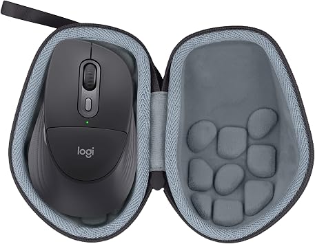 co2CREA Hard Case for Logitech Signature Comfort Plus M850 L Mouse, Black