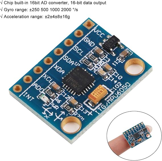 REES52 MPU-6050 3-Axis Gyroscope and 3-Axis Acceleration Sensor Module