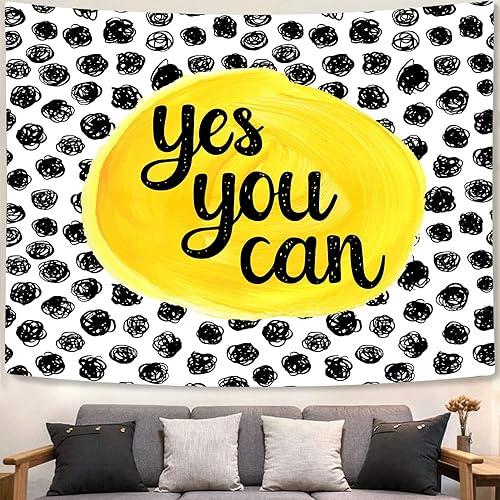 Miniatura 2 de Uokiuki Tapiz educativo con cita motivacional, para niños, adolescentes, estudiantes, para colgar en la pared para aula, dormitorio, sala de estar,