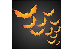 Reusable Spooky Halloween Bat Stencils for Painting