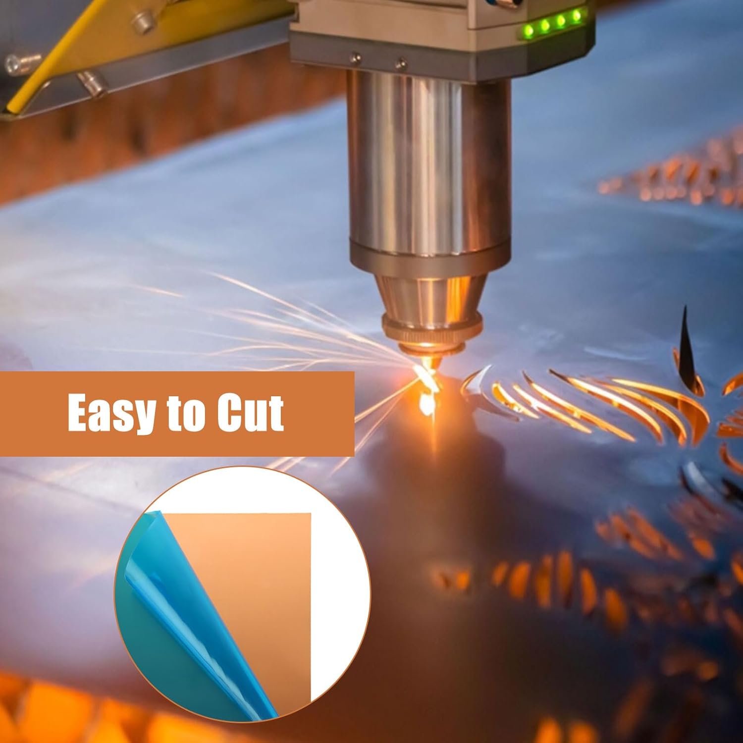 Pure Copper Sheet 12”x 12”x 0.04”, 18 Gauge(1mm) Thickness, Film Attached Copper Plates, Copper Plate Sheet for Crafts DIY Decoration