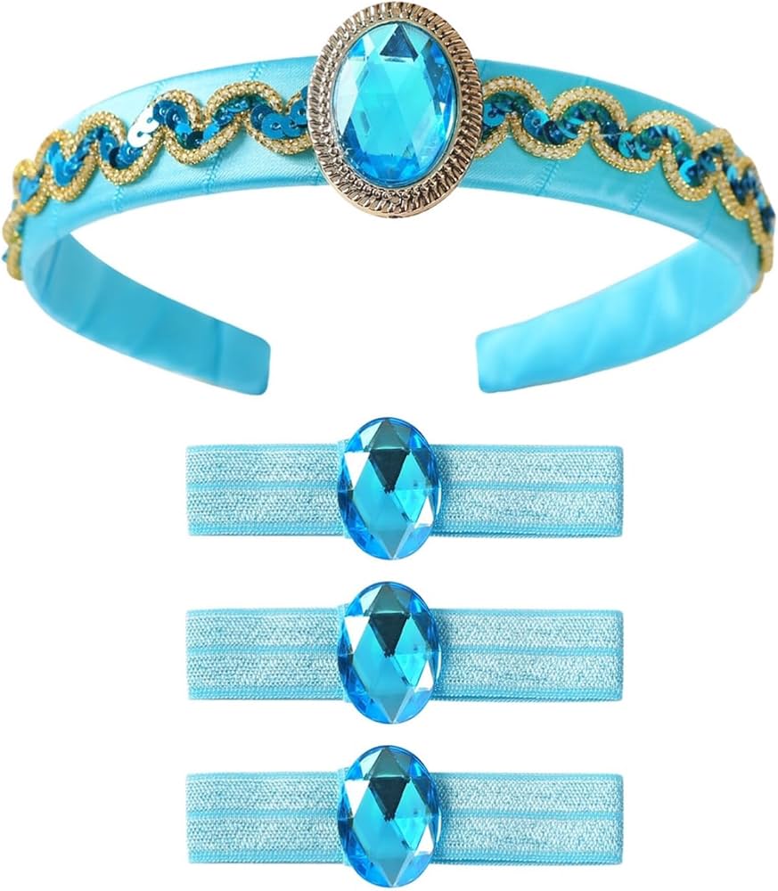 Amazon.com: Fancheer Princess Headband with 3 Hair Ties for Women