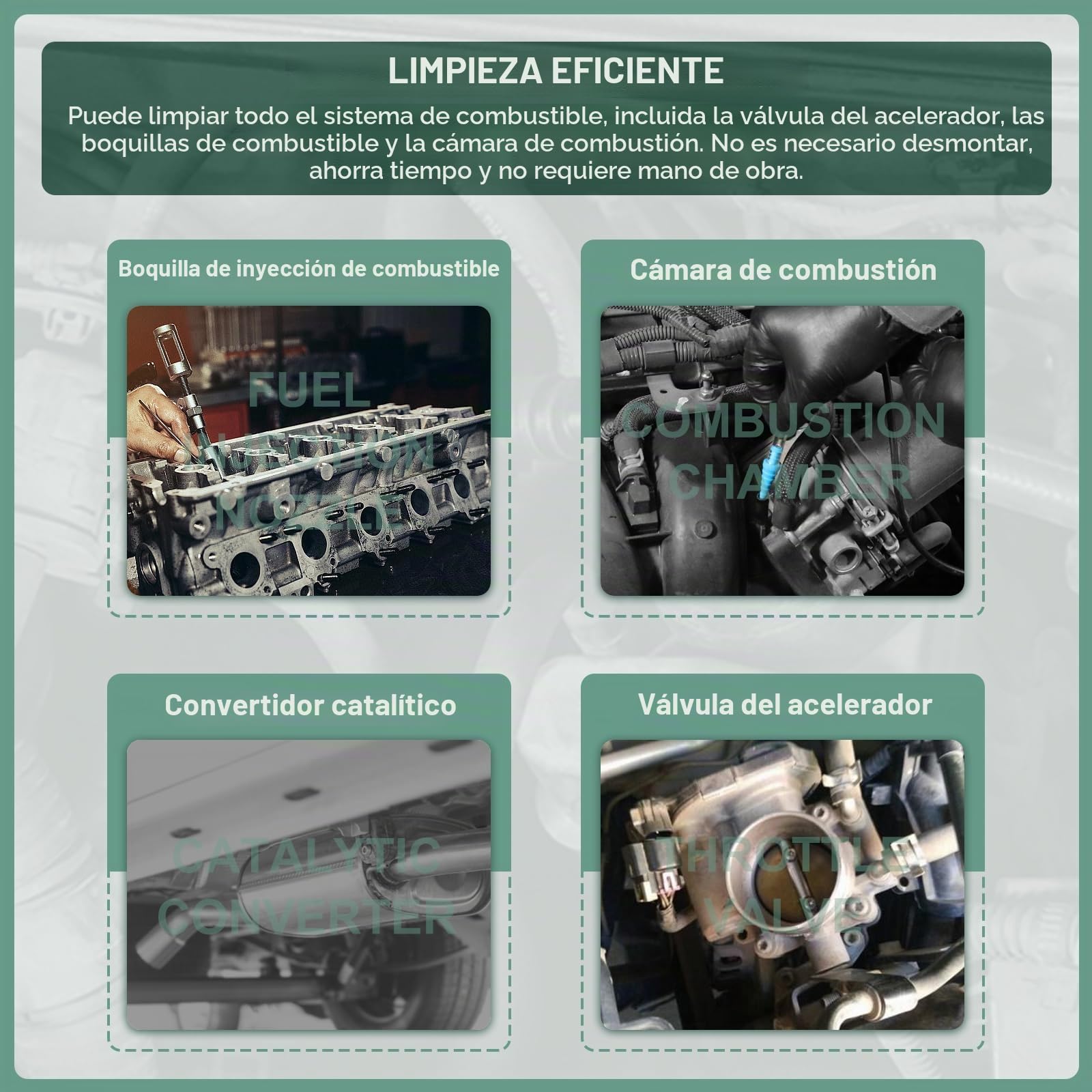 C80 Kit de herramientas limpiador de inyectores de combustible, Limpiadores de sistemas de inyección de combustible, 1000ML Kit de herramientas limpiador de inyectores de combustible de 150PSI