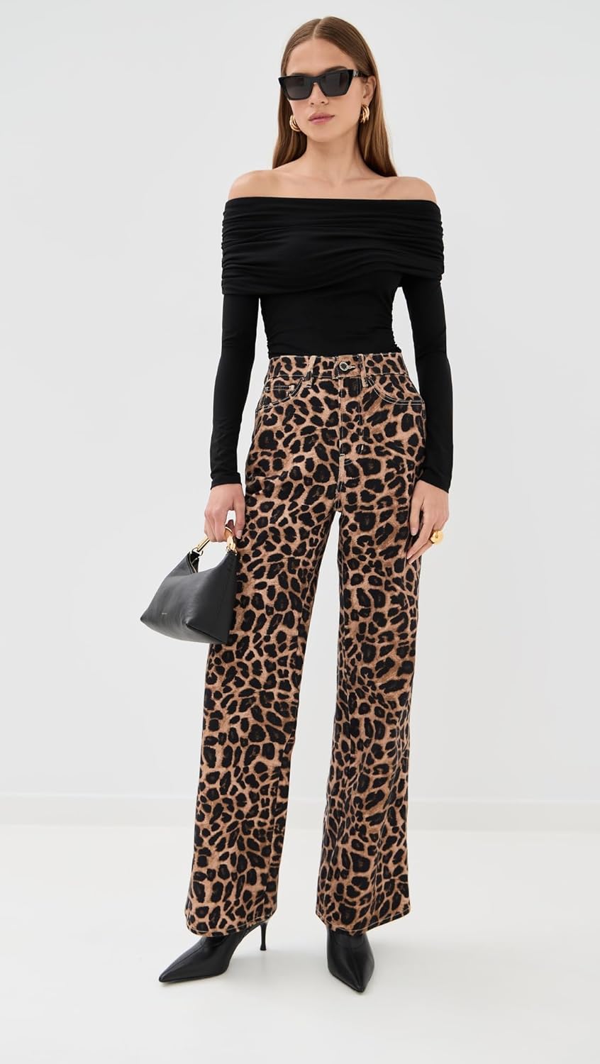 Veronica Beard Jean Women's Taylor High Rise Wide Leg Jeans - Image 5