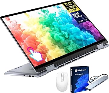 Inspiron 16 Touchscreen Laptop for Business, 16" FHD+, Intel 10-Core 7 150U Up to 5.4 GHz, 64 GB DDR5, 2 TB SSD, Backlit KB, Fingerprint Reader, Copilot AI, Windows 11 Pro, W/Accessories