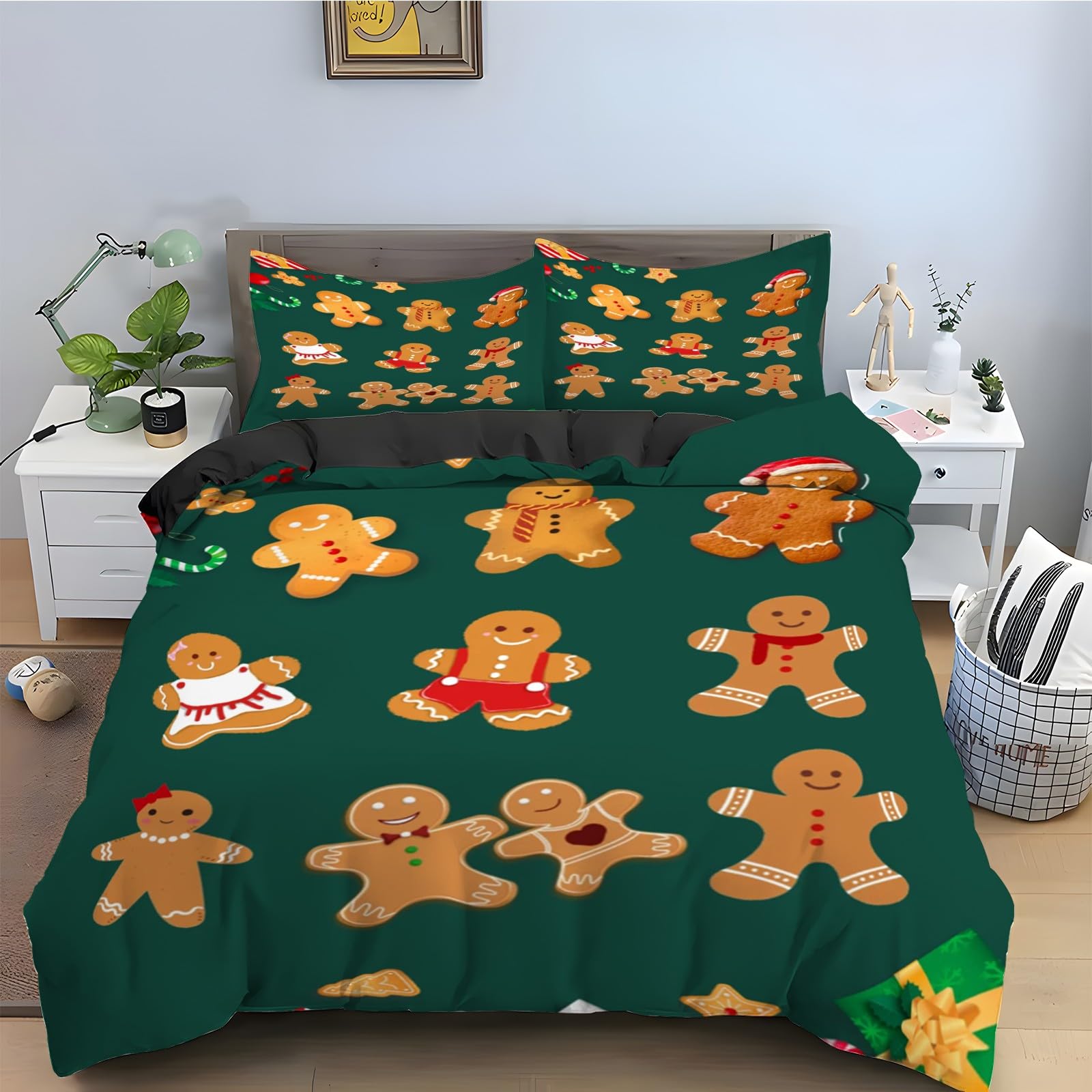 Housse couette biscuits de poupée 160x200 pour dire adieu au lit froissé et à la couette qui glisse
