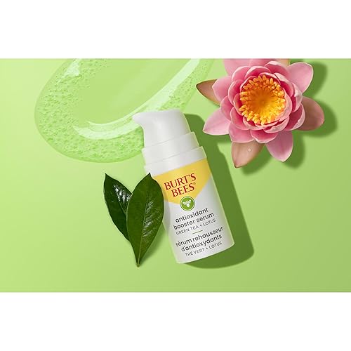 Miniatura 5 de Burts Bees Suero facial de té verde protege y mejora el tono de la piel con té verde rico en antioxidantes y loto naturalmente iluminador y