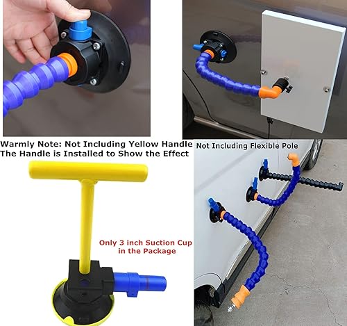 Miniatura 5 de Herramientas de reparación de abolladuras sin pintura, extractor de reparación de abolladuras de coche resistente de 3 pulgadas, con ventosa fuerte,