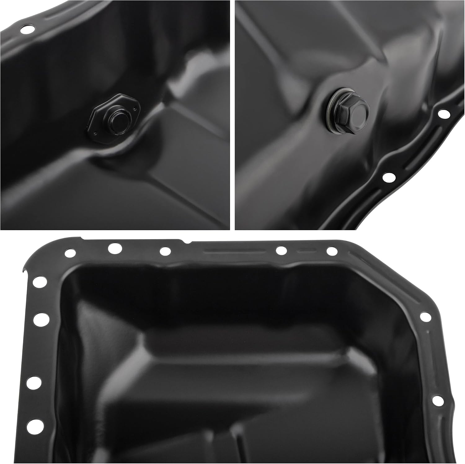 BOXI 264-361 Engine Oil Pan with Gasket Fits for Chrysler 200 Cirrus Sebring for Dodge Avenger Caliber Journey for Jeep Patriot Compass / 21510-2G050