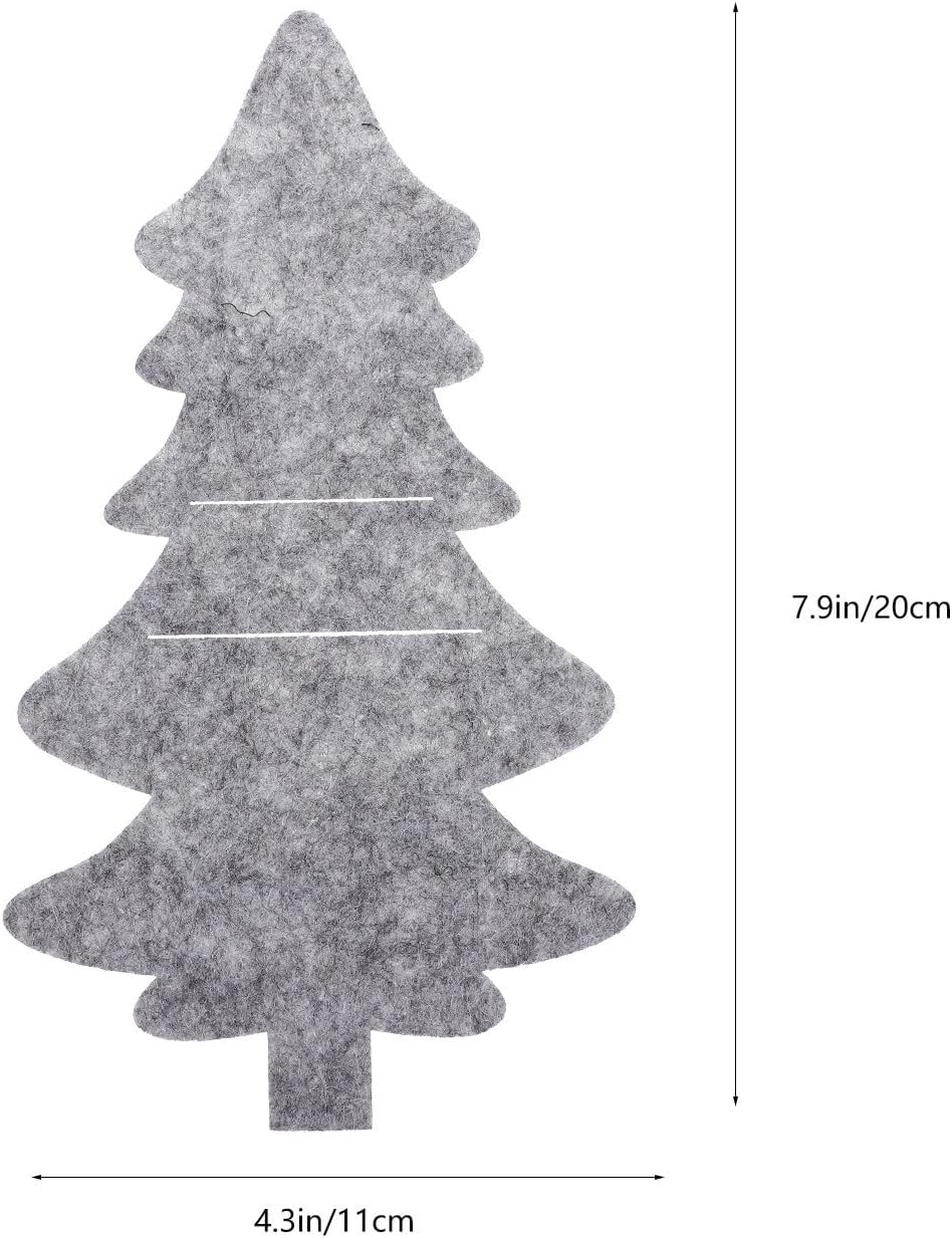 8pcs Xmas Tree Shaped Tableware Bag for Silverware Cutlery