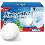 Vacplus Toilet Bowl Cleaners - 12 PACK, Household Toilet Cleaner, Automatic Toilet Bowl Cleaners with Bleach, Sustained-Release Toilet Tank Cleaners for Deodorizing and Descaling, 1.76 Ounces Each