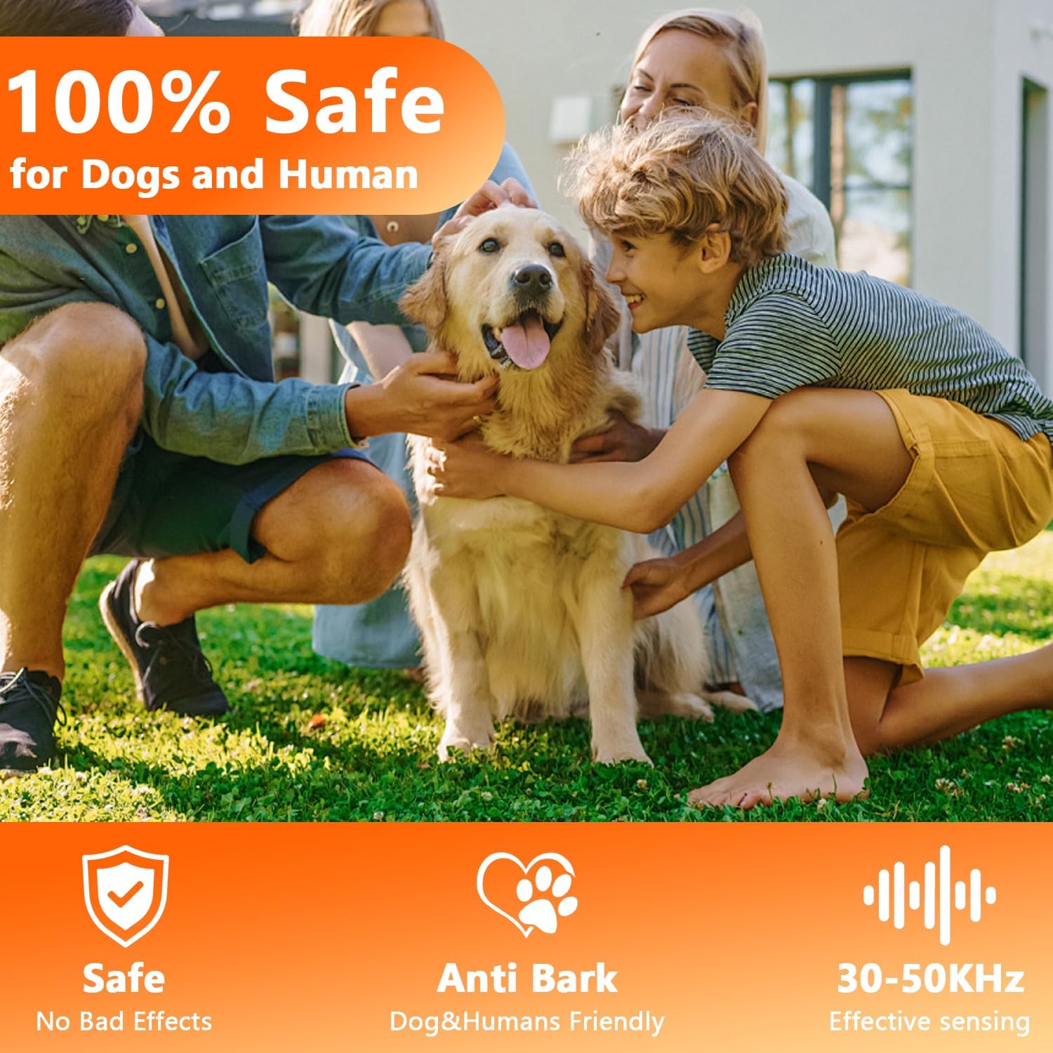Anti Barking Device for Dogs, Bark Box, 3 Modes Dog Barking Deterrent Devices, Anti Bark Device for Dogs, Weatherproof 50 Ft Barking Dog Silencer, A Safe and Effective Anti Barking Device