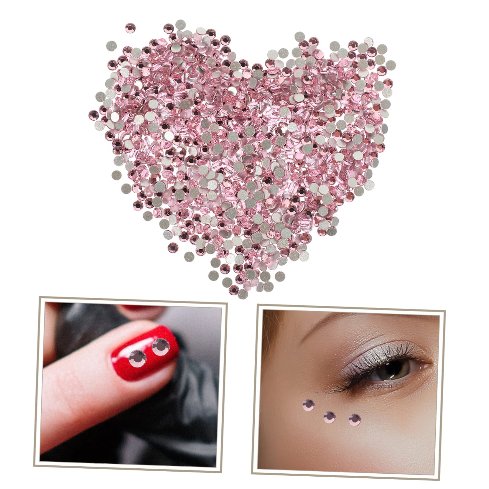CALLARON 4 Pezzi Pietre per Unghie Flatback per Decorazioni Nail Art Te e Gioielli Multi Facili Applicare