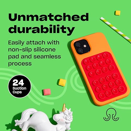 Miniatura 4 de OCTOBUDDY MAX  Funda de silicona con succión para teléfono  Compatible con iPhone y Android, soporte antideslizante para accesorios móviles manos