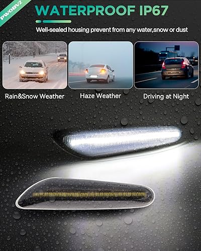 Miniatura 7 de Luces LED secuenciales de marcador lateral para BMW E90 E91 E92 E93 E46 E60 E61 E81 E82 E87 E88 E83 X3 E84 X1 325i 328i 335i 328i, lente ahumada,