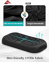 Vista 4 de Vaydeer Reposamuñecas para teclado y mouse, juego de almohadillas ergonómicas de soporte de muñeca para computadora, cojín de brazo de espuma