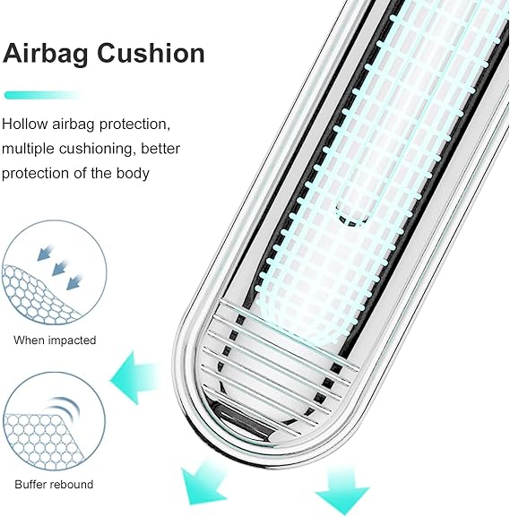 Clear Furniture Bumpers, Door Knob Wall Protector, Adhesive Rubber Bumpers, Silicone Strip Furniture Bumpers for Sliding Door Cabinet Drawers (4long)