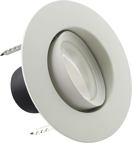 Satco S11822-7.5 W LED LED Retrofit Downlight direccional; cardán; 4 pulgadas - Temperatura de color ajustable - (8 Downlights)
