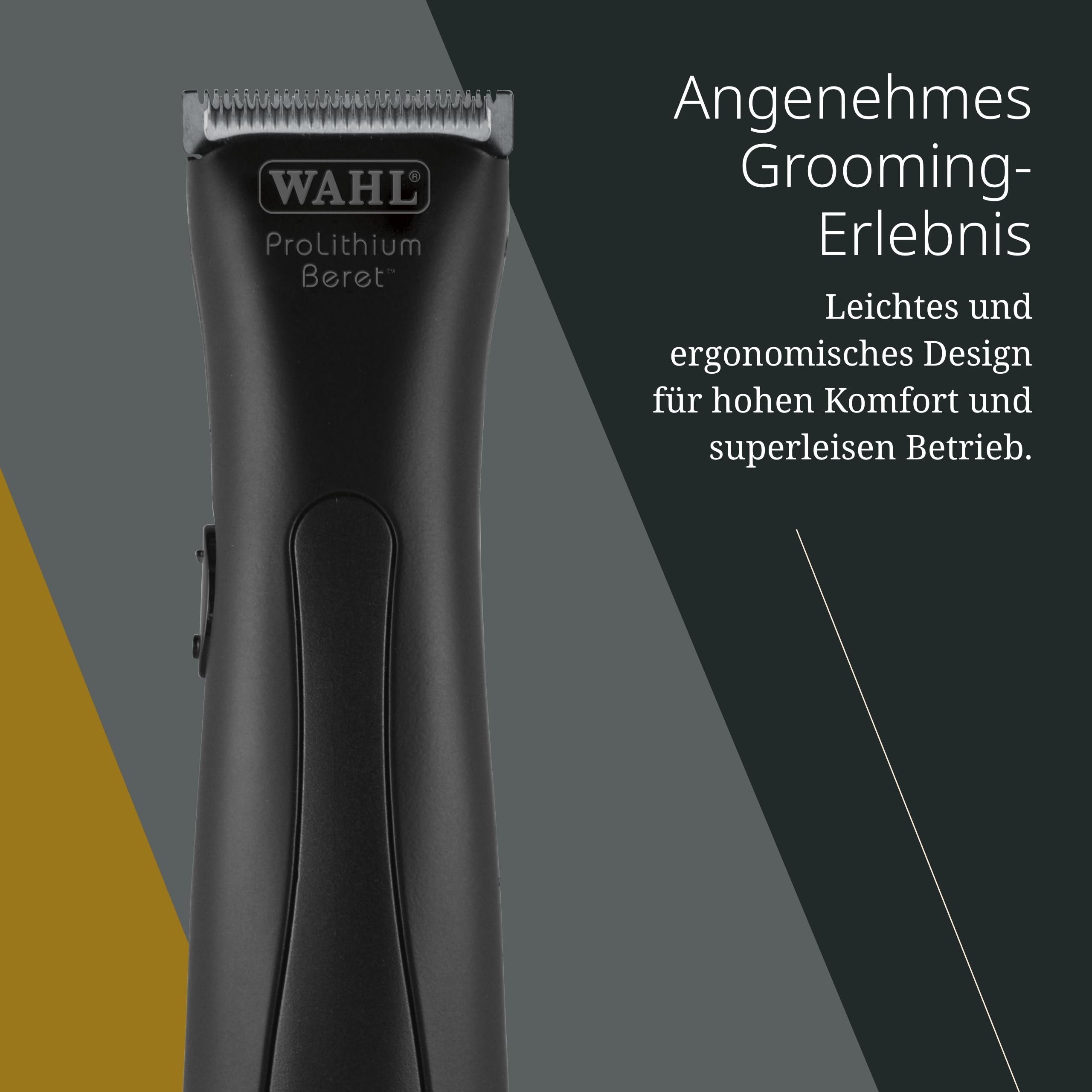 Wahl Stealth Beret - Netz-/Kabelloser Konturen-Haarschneider mit Präzisionsklingensatz - Für dichtes Futter & Kanten, Schwarz