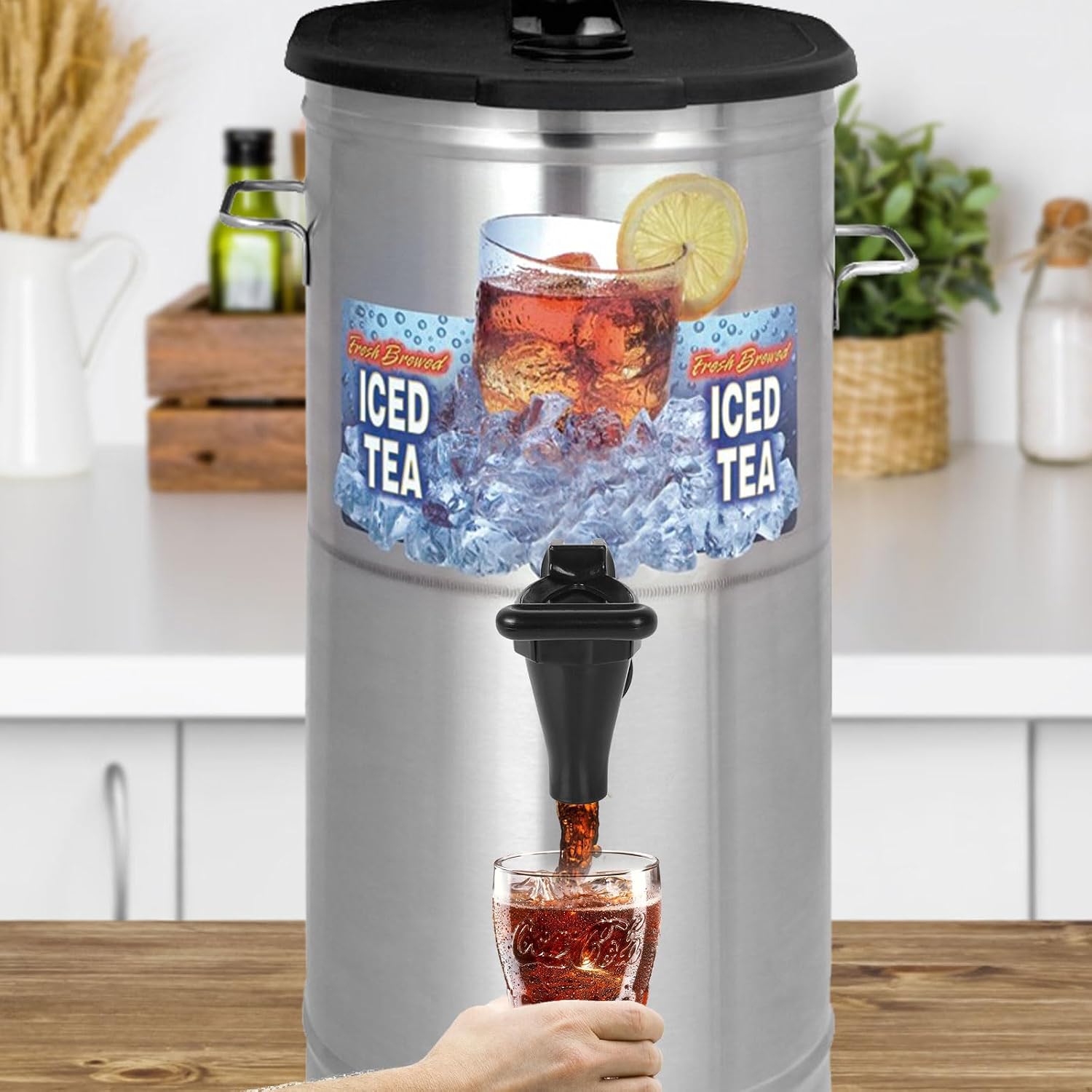 (2Pack) 03260.0002 Replacement Faucet Kit for Ice Tea Dispenser, Spigot Replacement for Tea Urn, Reusable Tea Faucet Kit with 2 Wing Nut and 2 C-Ring, BPA Free & Dishwasher Safe