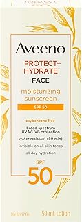 Aveeno Sun Aveeno Protect + Hydrate Face Moisturizing Sunscreen Spf 50, 59 ml.