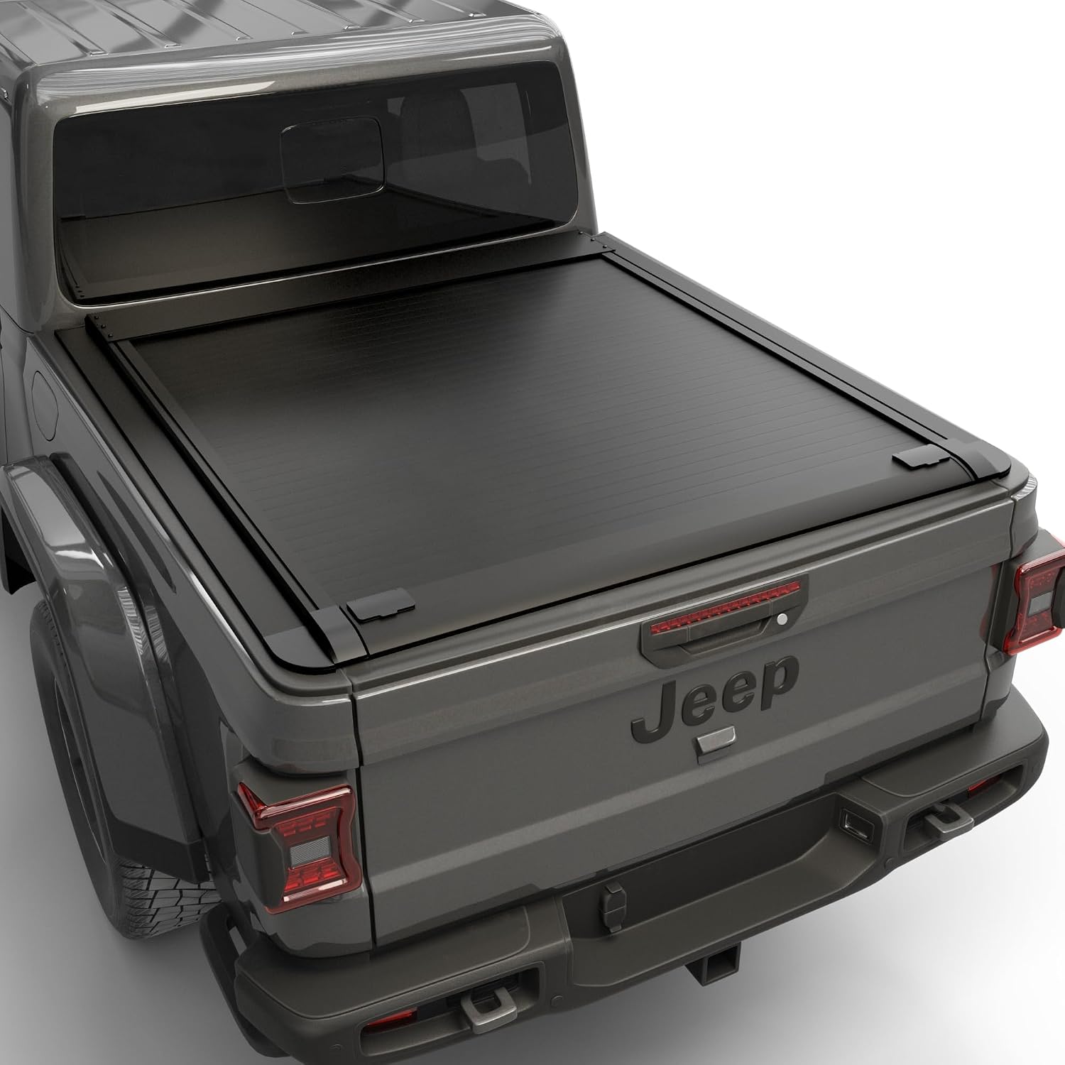 Tonotek Retractable Aluminum Tonneau Cover for 2020-2026 Jeep Gladiator 5' Bed