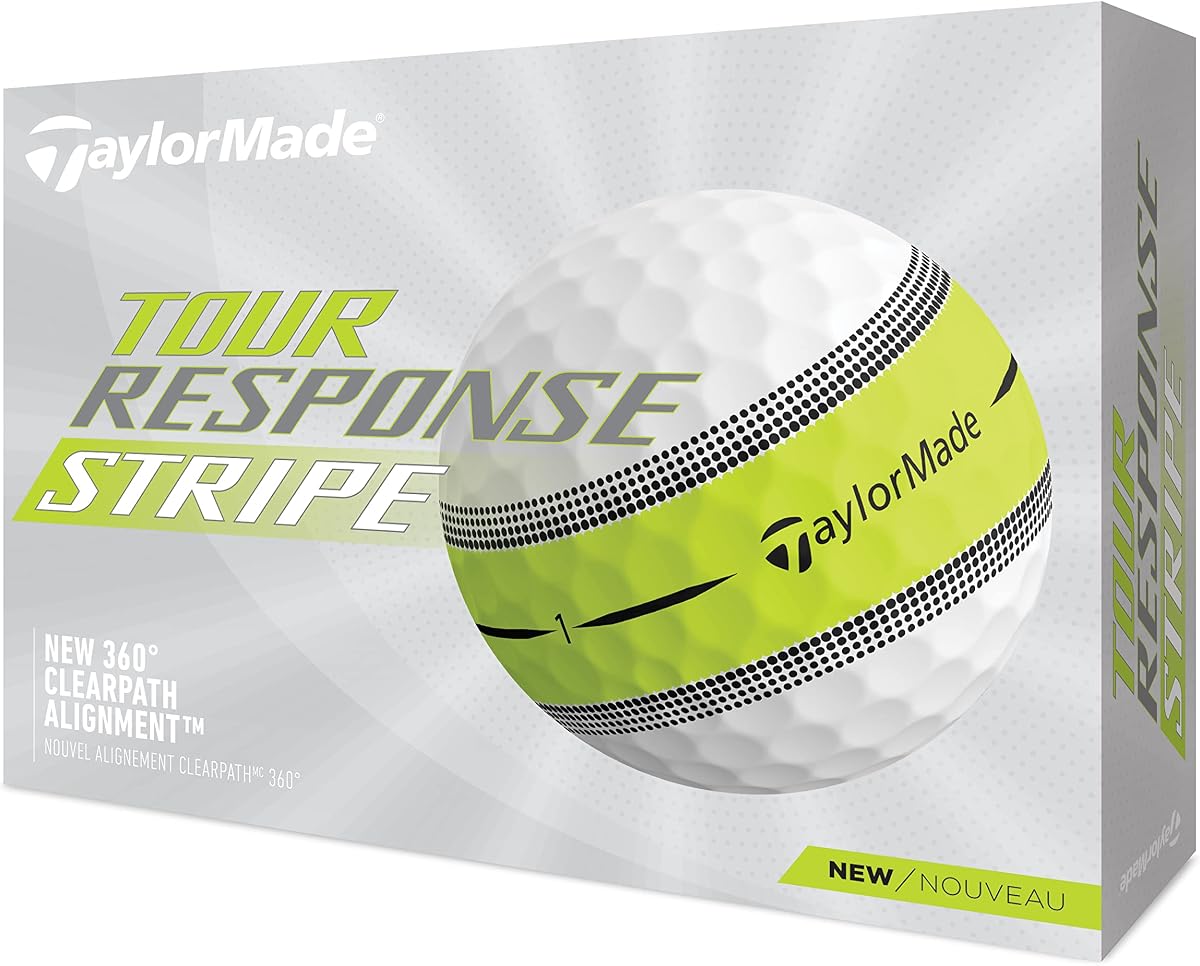 Pelotas de golf a rayas Taylormade Tour Response