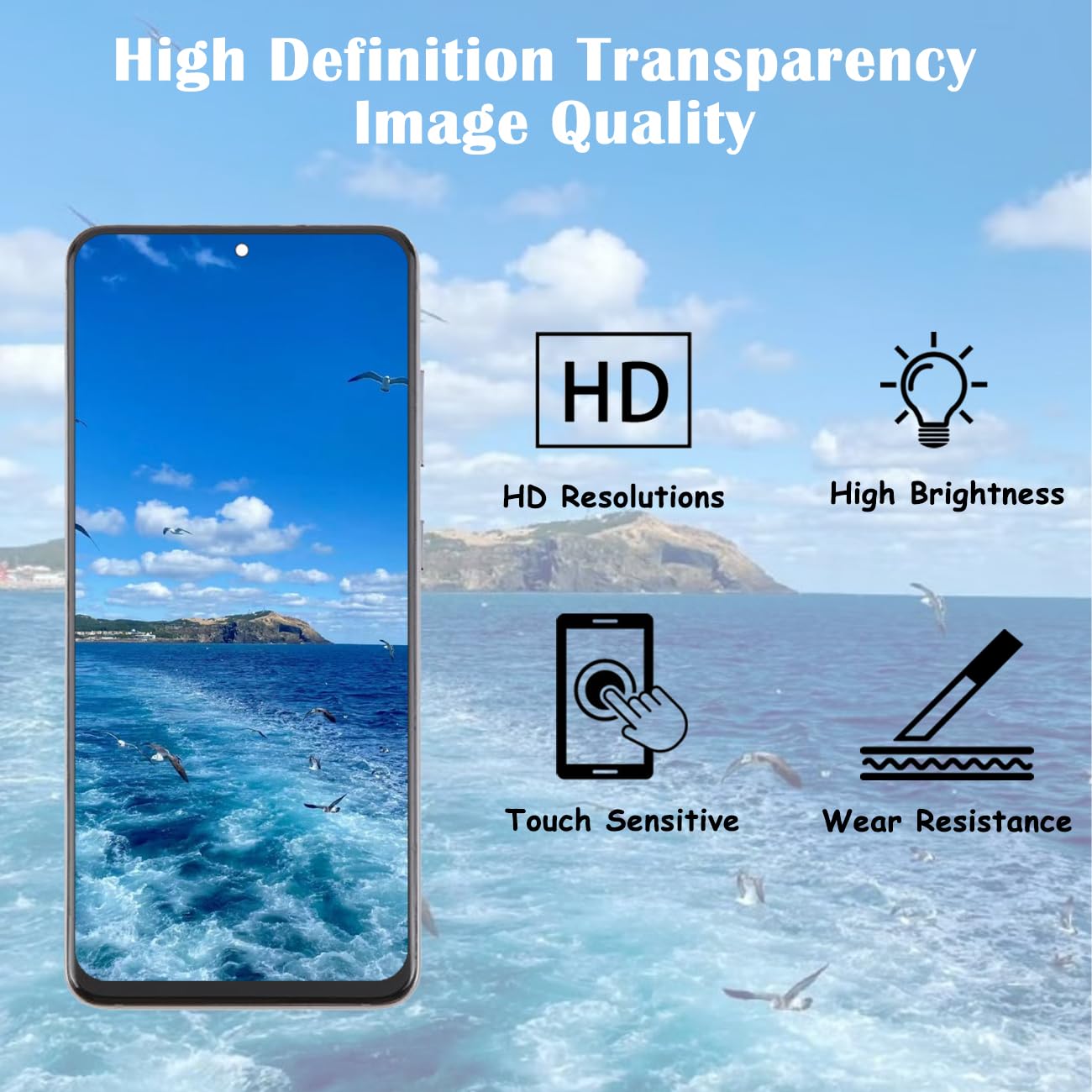 H&LYCYJ Pantalla LCD original para Samsung Galaxy S20 Plus 5G OLED G986 G986F G986F/DS, kit de repuesto con marco (negro, compatible con huellas dactilares)