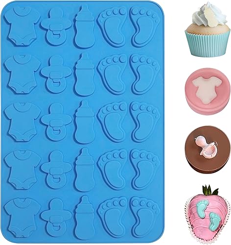 Miniatura 8 de Sidosir Juego de moldes originales para pasteles, moldes de silicona para tartas cubiertas de chocolate, molde redondo de silicona con 2 escropers