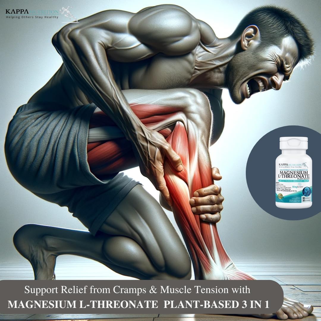 Kappa Nutrition Powered by Magbrain™ Magnesium L-Threonate Plant-Based, 60 Vegan Capsules, 420mg Elemental Magnesium (3 Capsules) from 2,253mg, Brain, Sleep & Muscle Support. - Image 7