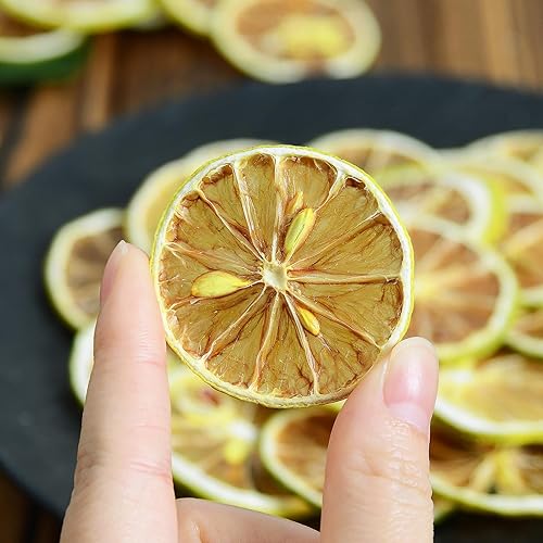 Miniatura 3 de Rodajas de lima seca, 8.82 onzas, fruta deshidratada para cócteles, 100% natural, sin aditivos, sin azúcar añadido, sabor natural y puro, adornos de