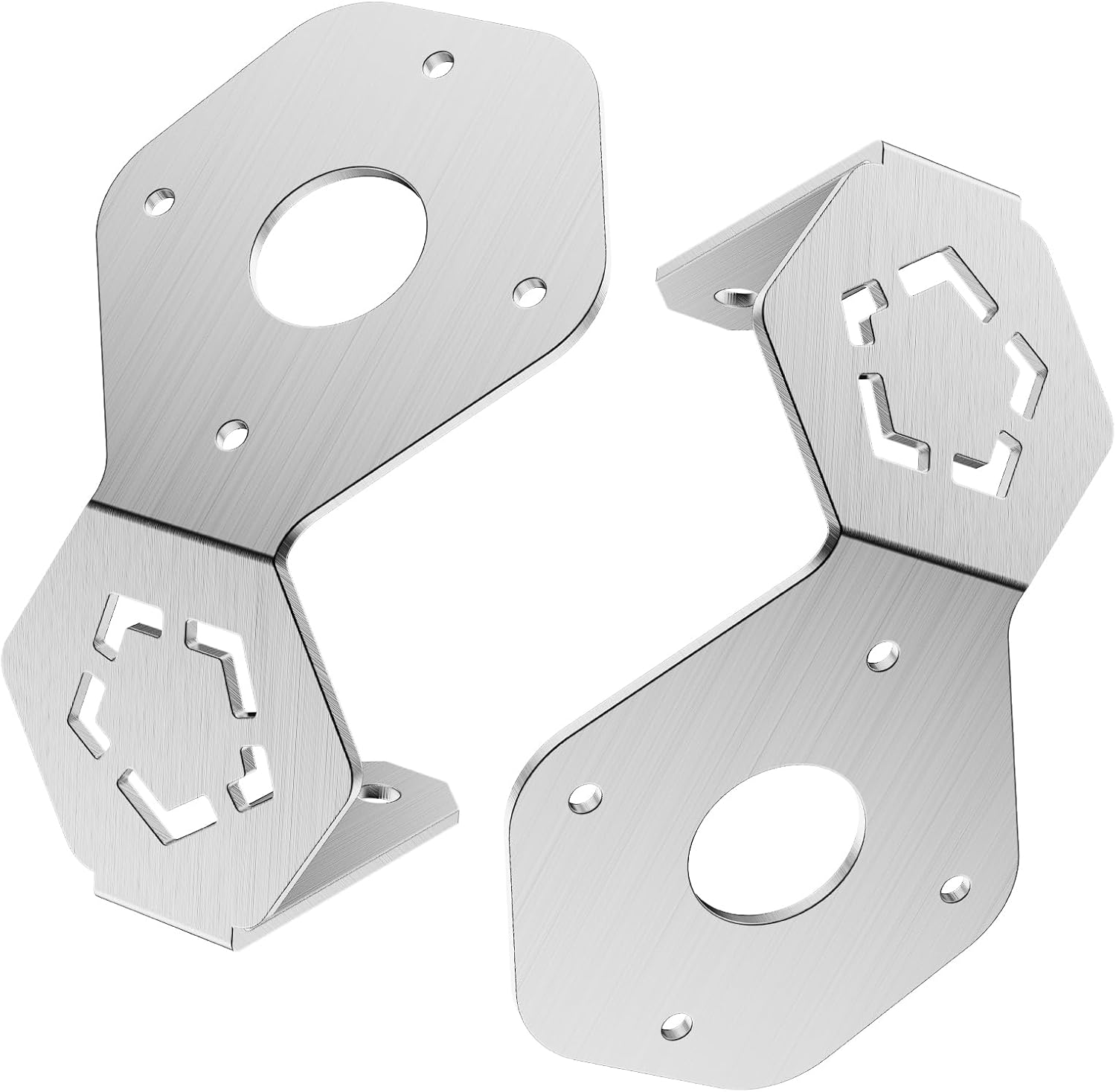 Watermelon Light Brackets - 2Pack Stainless Steel Watermelon Mirror Turn Signal Angled Bracket Holder Universal Kit for Watermelon Light Turn Signal (Lights not Included)