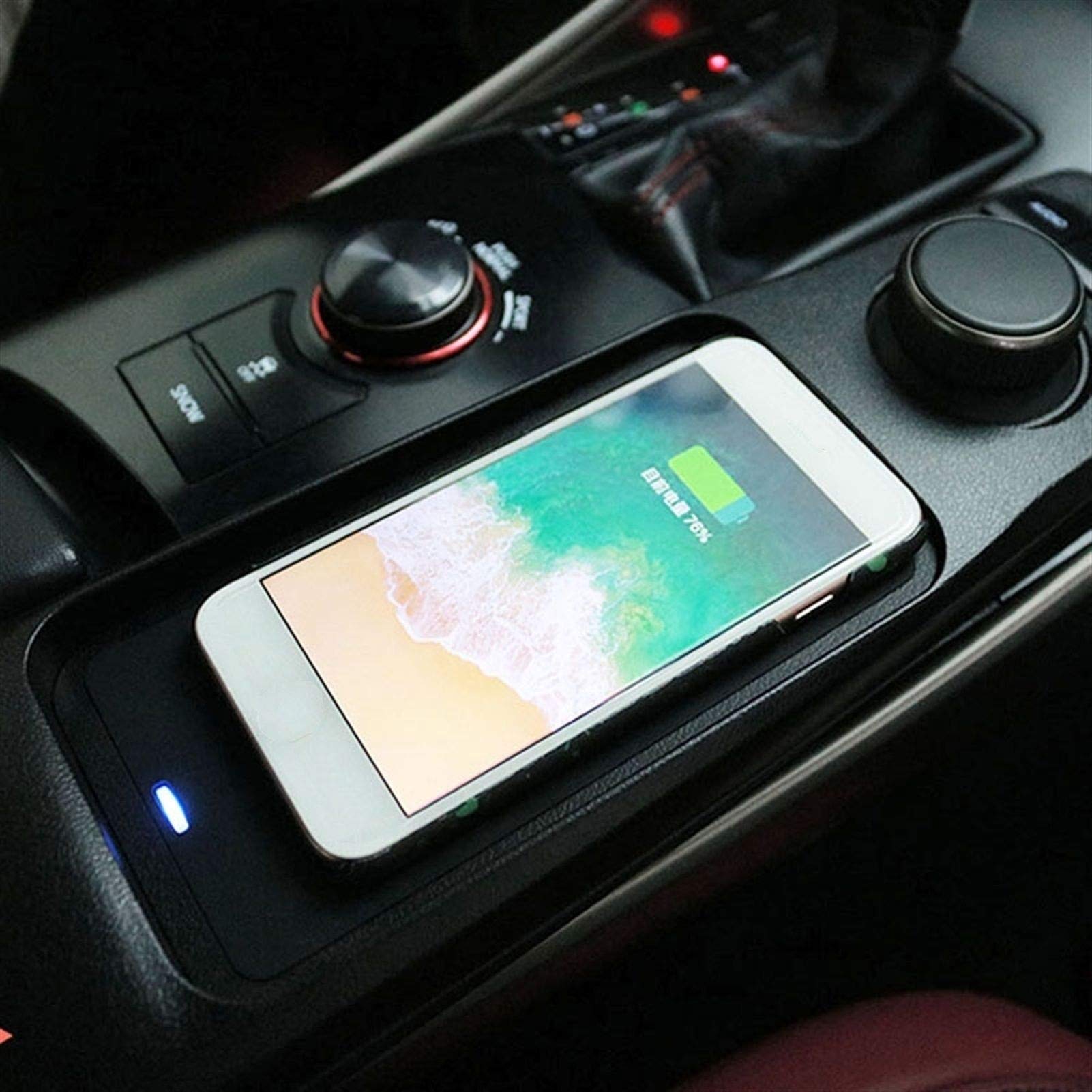 Ładowarka samochodowa Qi Standardowa bezprzewodowa ładowarka 10 W Szybkie ładowanie, do Lexusa, IS300 2015 2016 2017 2018 2019 Auto, do Smart, uchwyt na telefon Lewa strona jazdy Panel ładowani