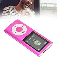 Vista 4 de Tbest Reproductor MP3 con Bluetooth, almacenamiento de 64 GB, LCD de 1.8 pulgadas, rosa