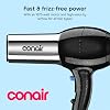 Secadora de Pelo Iónica Conair con Boquilla Concentradora, 1875W, Tamaño Completo | Secadora de secado rápido con varios ajustes de calor y velocidad y diseño ligero para un peinado diario sin esfuerzo, 1 Unidad (Paquete de 1) 3