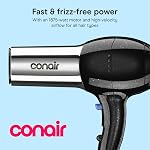 Conair 1875 watt Pro Sèche-cheveux avec ionisation; noir/chrome