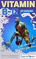 Vista 10 de Superior Source No Shot Vitamina B12 Metilcobalamina 2,500 mcg, tabletas microlingües de disolución rápida, 90 unidades, forma activa de B12, apoya