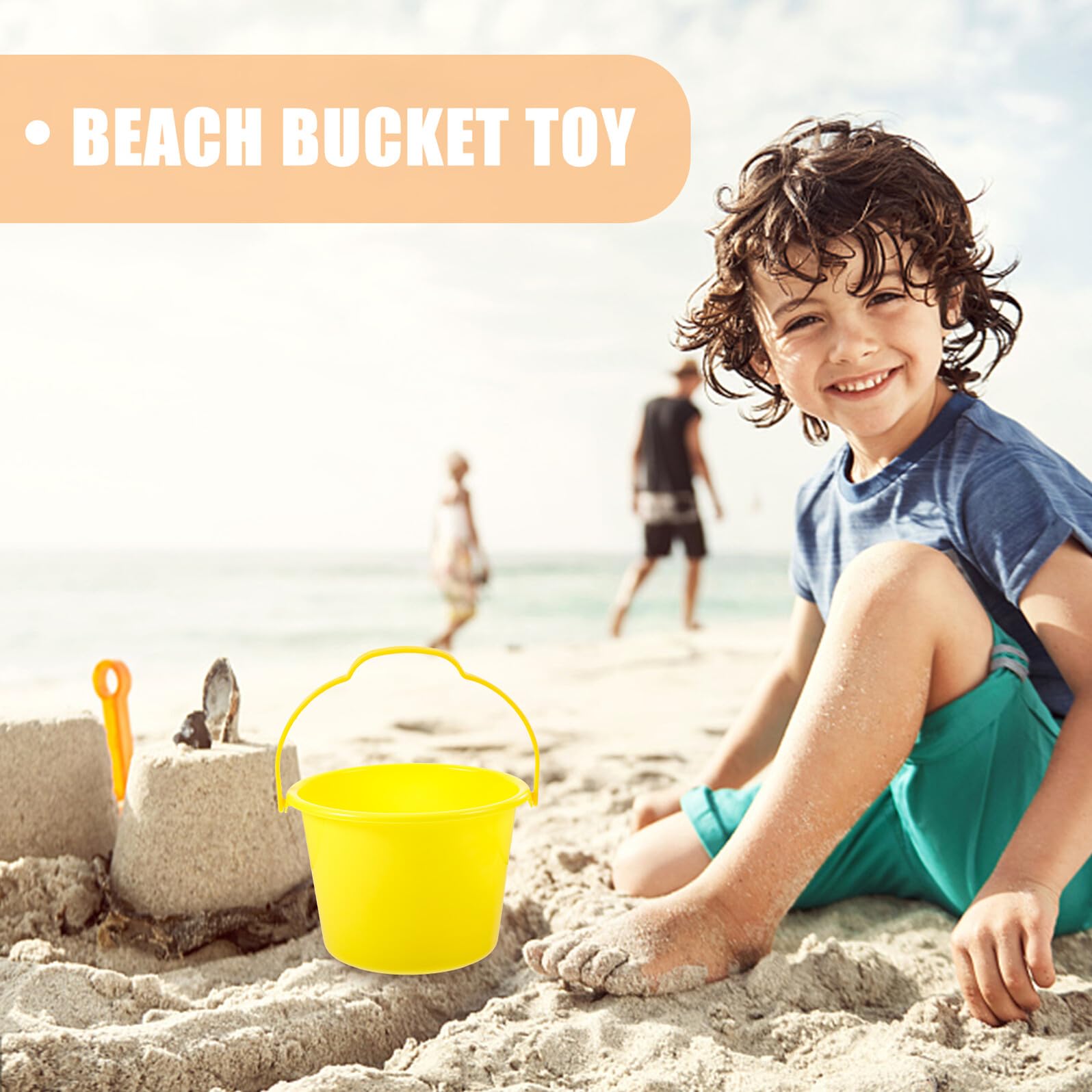 Seau de Plage pour Garçon et Filles en Plastique Pourpre, Petit Format Facile à Saisir, Léger, Lot de 10 Pièces pour Jeux d'eau et Activités Extérieures Couleur Aléatoire