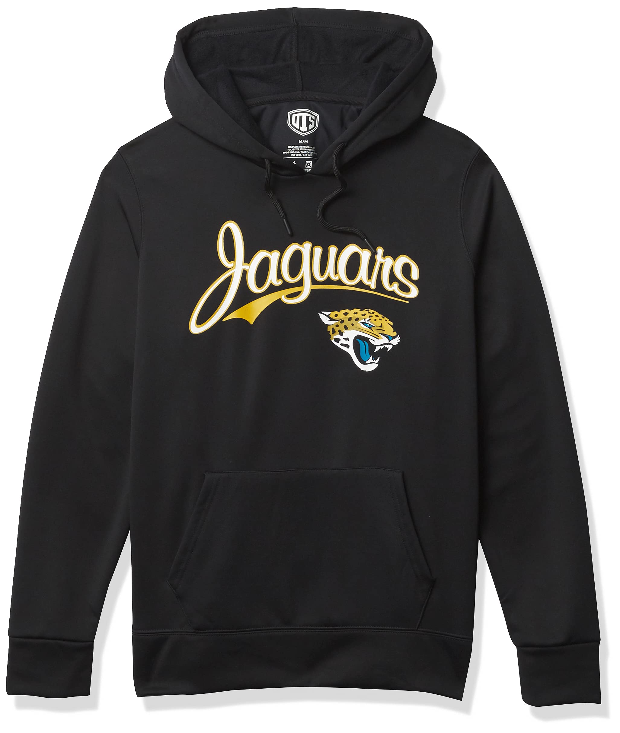 OTS NFL Los Angeles Chargers Women's Poly Fleece Hoodie Pullover, Scripty, X-Large