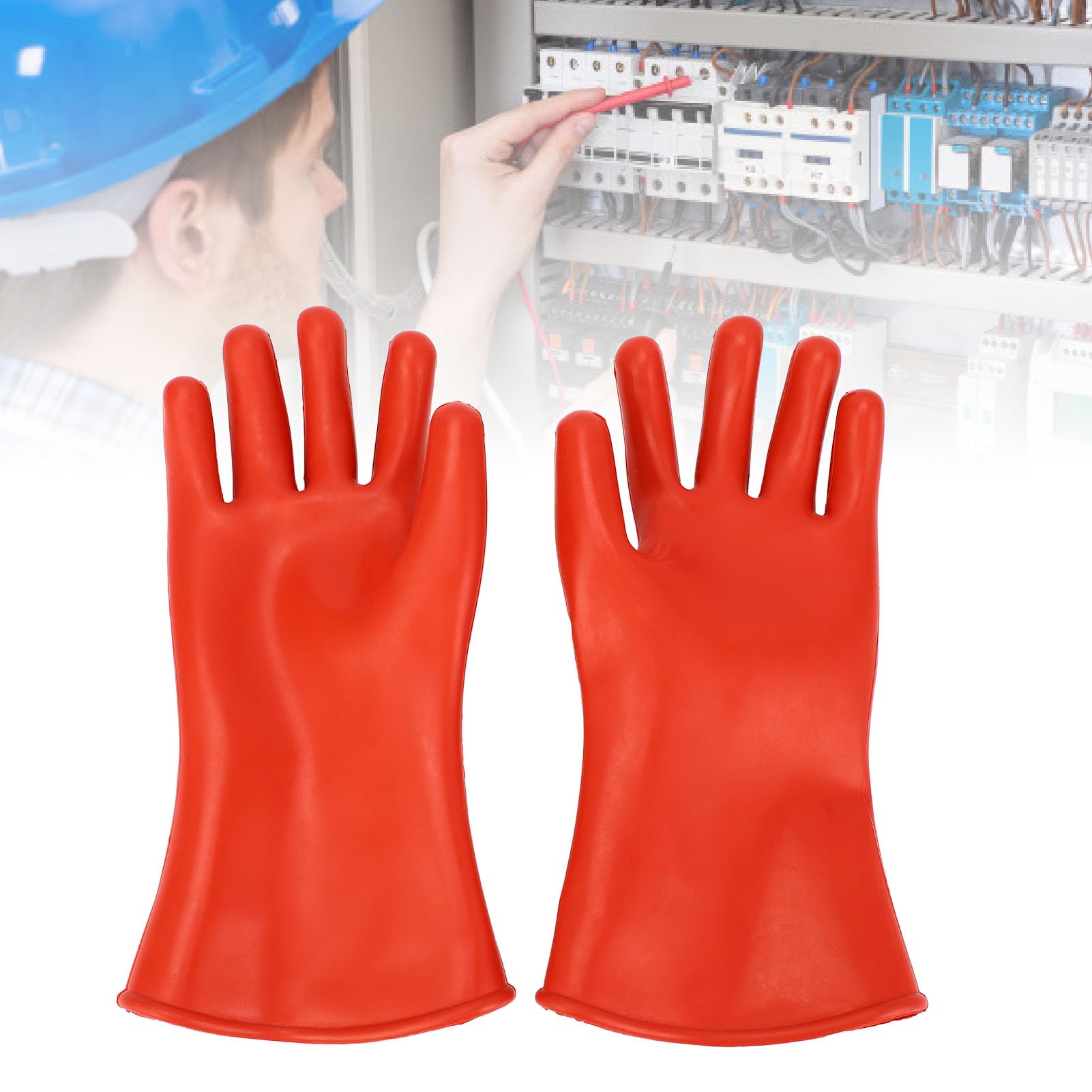 Gants isolés électriciens 500 V Tension Proof de caoutchouc Travail professionnel de sécurité Professionnel mince